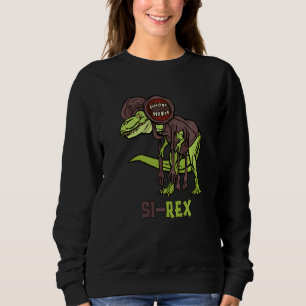 Moletom T Rex Siren Figurume De Cabeça Para Crianças Dinos