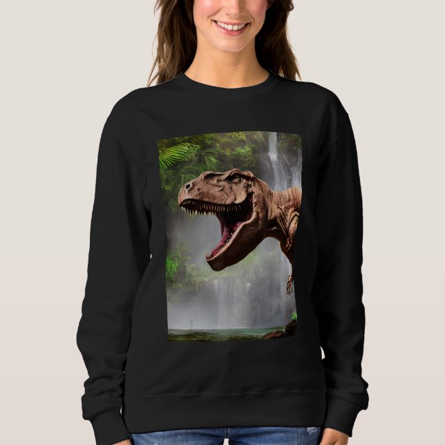 Moletom T-Rex The Dinosaur of the Jungle Waterfall (Frente)