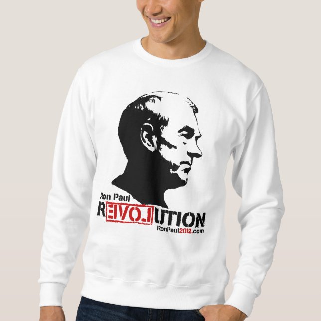 Moletom T-shirt 2012 da revolução de Ron Paul (Frente)