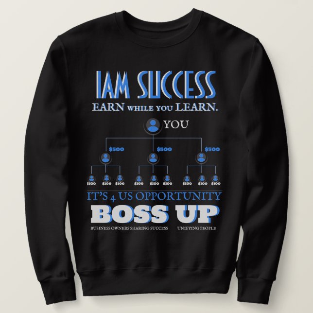 Moletom T-Shirt BOSS UP (Frente do Design)