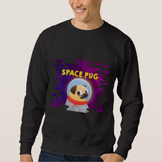 Moletom T-Shirt Clássico com Pug Espacial 432