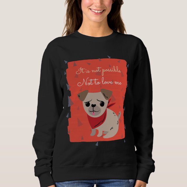 Moletom T-Shirt Clássico de Amor Engraçado 126 (Frente)