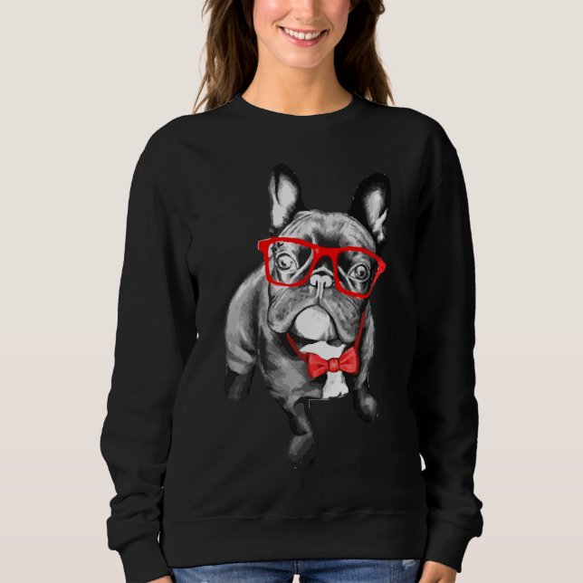 Moletom T-Shirt Clássico De Pug Francês 514 (Frente)
