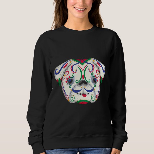 Moletom T-Shirt Clássico Pug 557 (Frente)