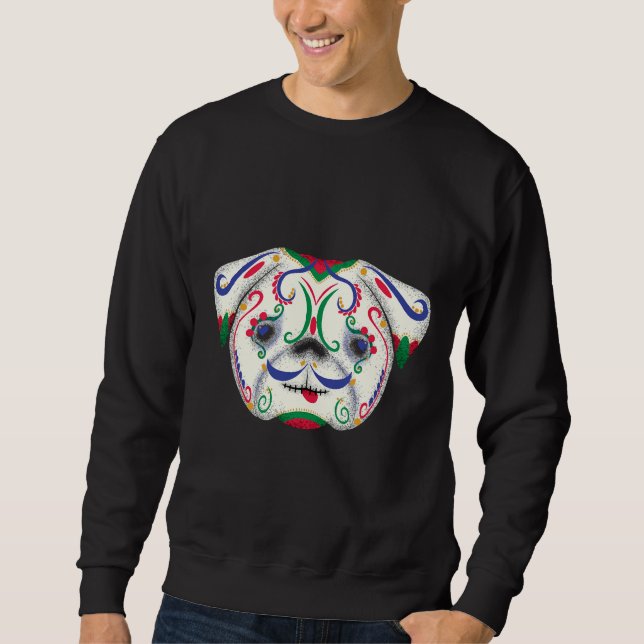 Moletom T-Shirt Clássico Pug 557 (Frente)
