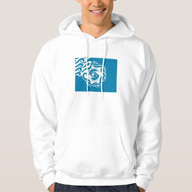 Moletom T-shirt da bandeira da cidade de Seattle (Frente)