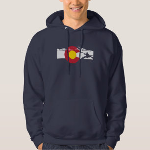 Moletom T-shirt da bandeira de Colorado - caiaque -