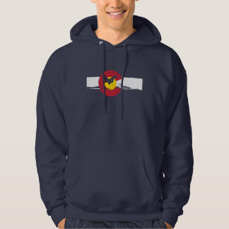 Moletom T-shirt da bandeira de Colorado - Snowboarder -