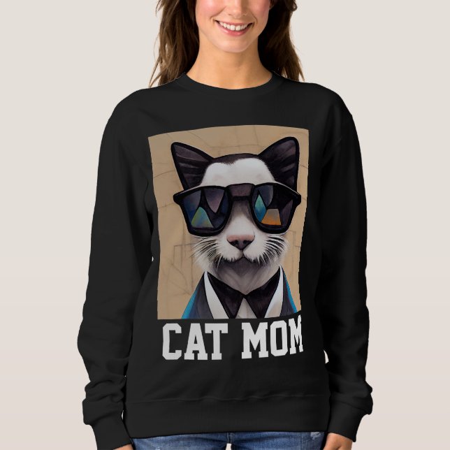 MOLETOM T-SHIRT DA MOM CAT (Frente)