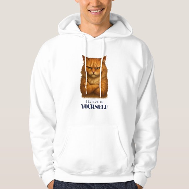 Moletom T-Shirt de Confiança Felina (Frente)