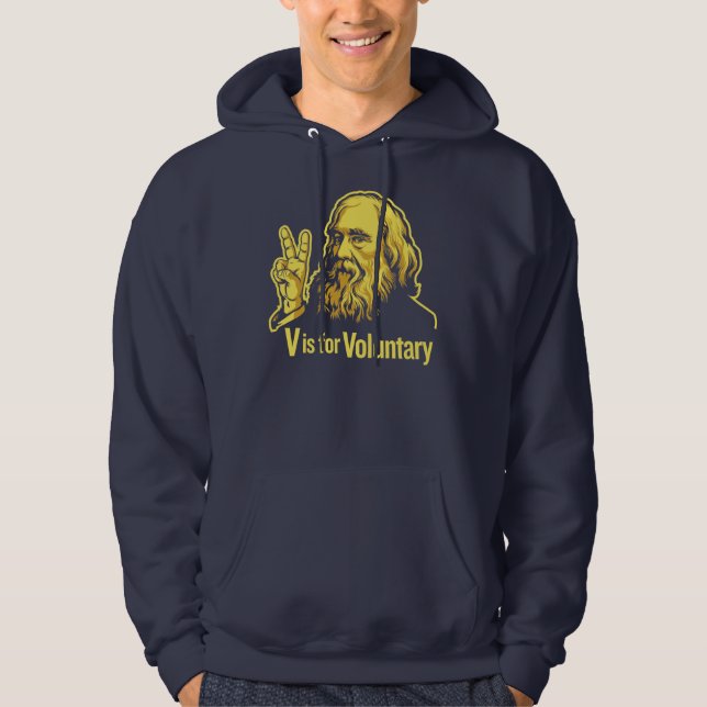 Moletom T-shirt de Lysander Spooner Voluntaryism (Frente)