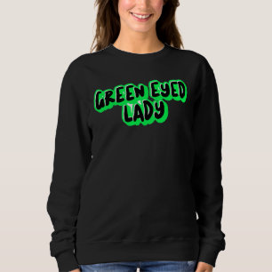 MOLETOM T-SHIRT DE VINTAGEM DE LADY VERDE