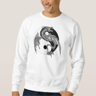 Moletom T-shirt de Yin Yang do dragão