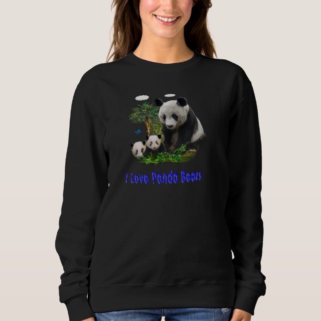 Moletom T-shirt do urso de panda (Frente)