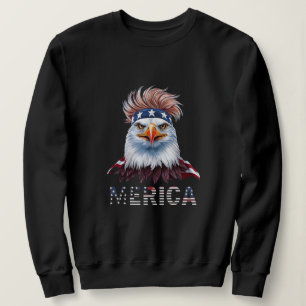 Moletom T-Shirt Eagle Patriótico - Águia Negrito com Na mo