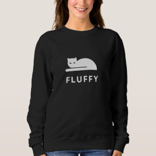 Moletom T-Shirt Fluffy Cat Design Engraçado
