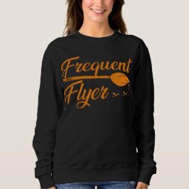 Moletom T-Shirt Frequent Flyer Witch Halloween