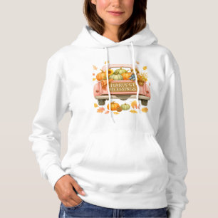 Moletom T-Shirt Hoodie-Harvest Blessings Truck Hoodie