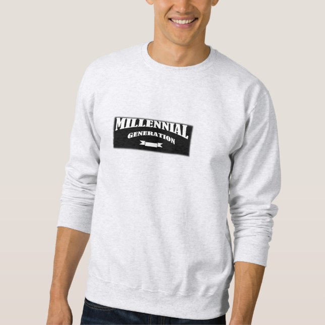 Moletom T-Shirt MILLENNIAL de Longa Distância (Frente)