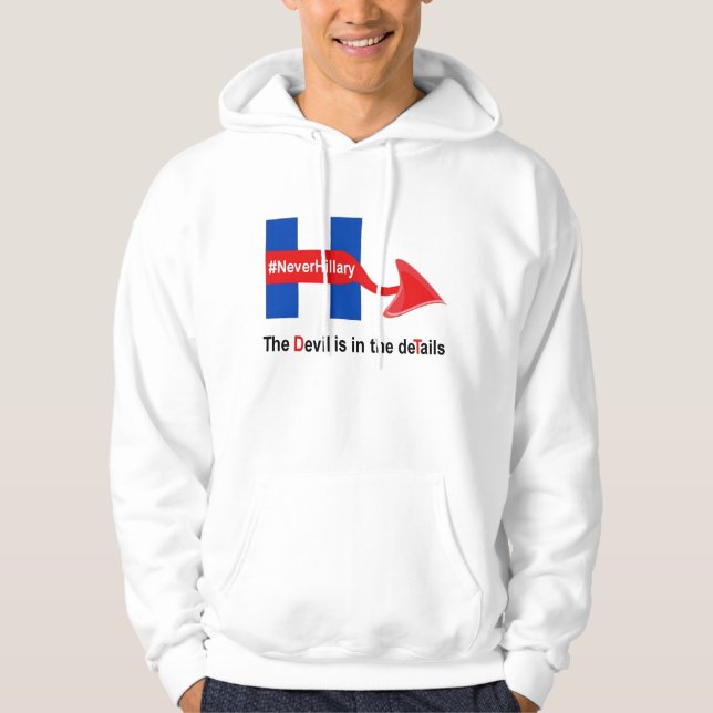 Moletom T-Shirt Nunca Hillary Devil Details (Frente)