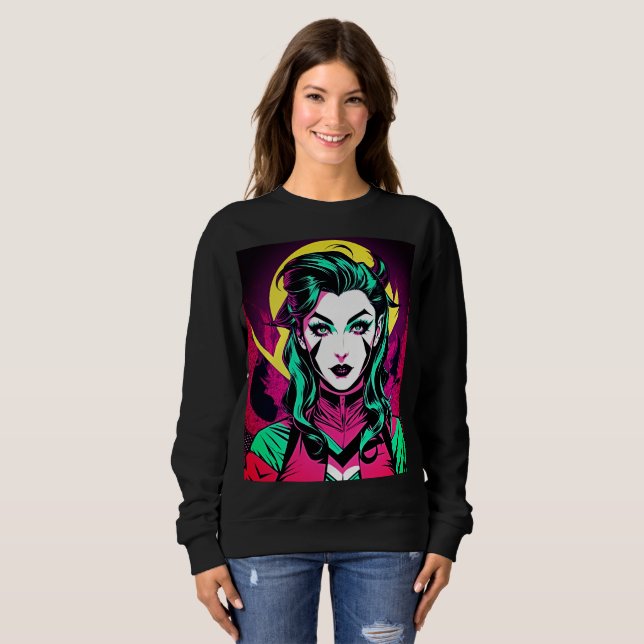 Moletom T-Shirt pop Art Girl (Frente Completa)