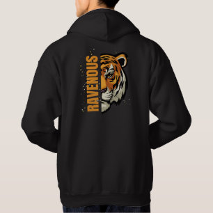 Moletom T-Shirt RAVENOUS Tiger Hoodie - Negrito e feroz