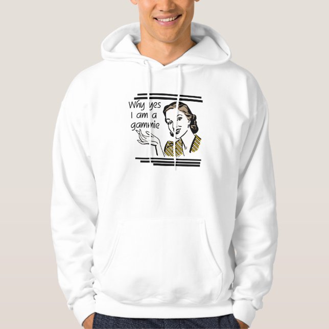 Moletom T-shirt retros e presentes de Gammie (Frente)