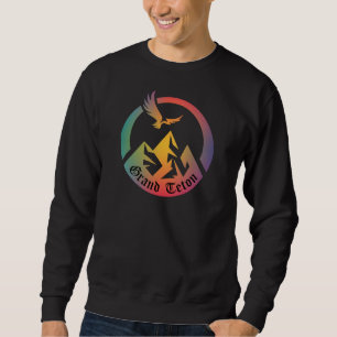 Moletom T-Shirt Rtro Grand Teton Hike Sunset