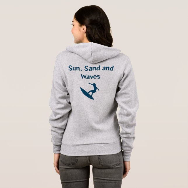Moletom T-Shirt Sun, Sand e Waves (Parte Traseira Completa)