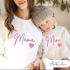 Moletom T-shirt sweater in couple with your daughter.