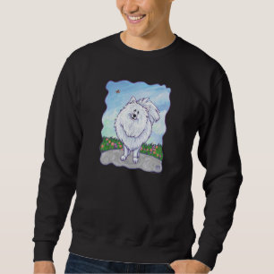 Moletom T-Shirts brancas da Pomerânia
