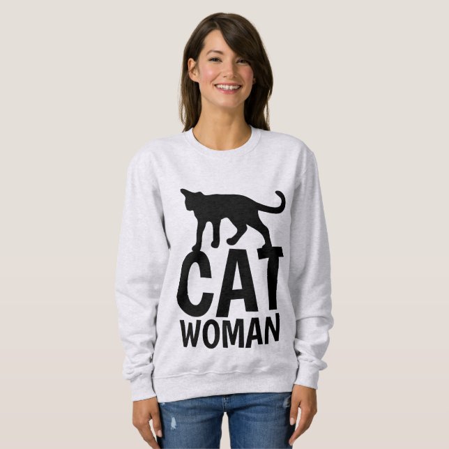 Moletom T-shirts DE MULHER CAT (Frente Completa)