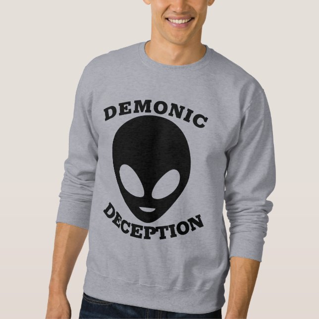 MOLETOM T-SHIRTS DE OVNI DE ALIENÍGENA DE DECEPÇÃO DEMÔNIC (Frente)