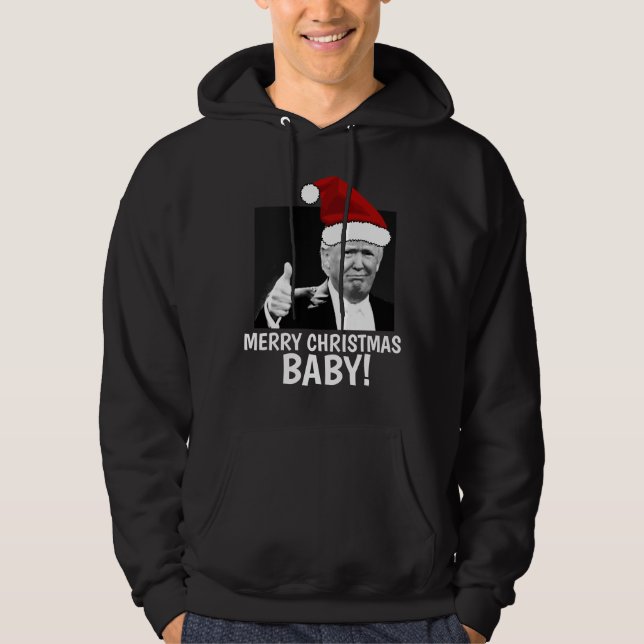 Moletom T-shirts DONALD TRUMP CHRISTMAS, Engraçado (Frente)