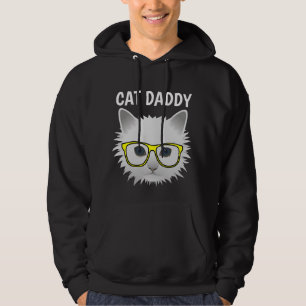 Moletom T-Shirts e capuzes pretas do PAI CAT