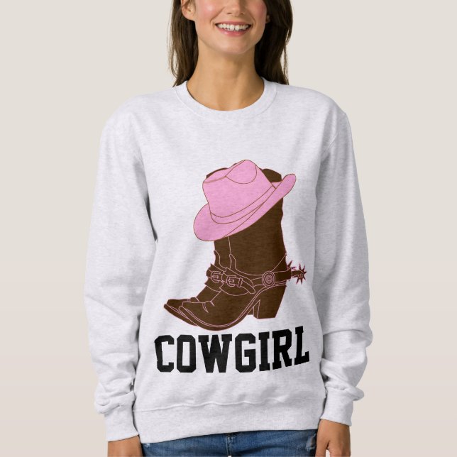 Moletom T-Shirts e Sweatshirts DE COWGIRL (Frente)