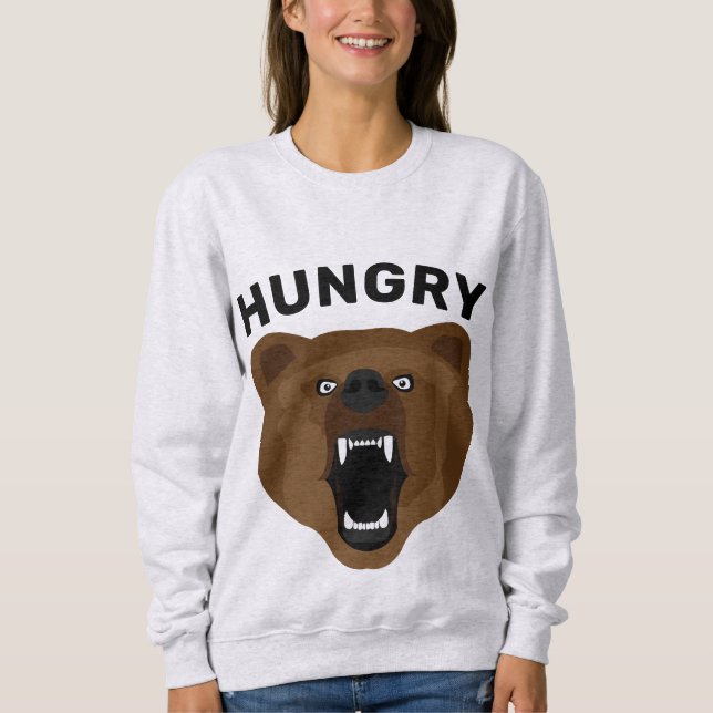 Moletom T-Shirts ENGRAÇADAS DE MÃE COM FOME GRIZANTE (Frente)