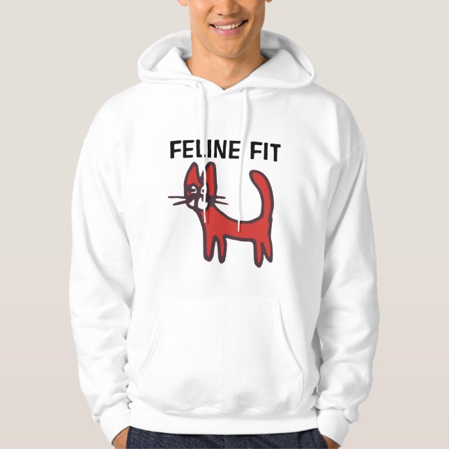 Moletom T-Shirts FELINE AJUSTADO CAT LOVER WORKOUT (Frente)