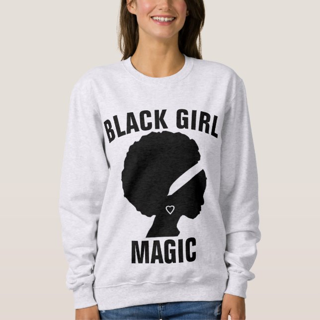 MOLETOM T-SHIRTS MAGIC DE GAROTA NEGRA (Frente)