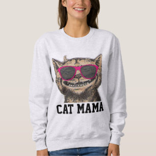 Moletom T-Shirts MOM CAT, Óculos de sol Engraçado CAT