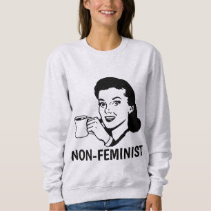 Moletom T-Shirts Não FEMINISTAS, Anti-Feministas, Damas