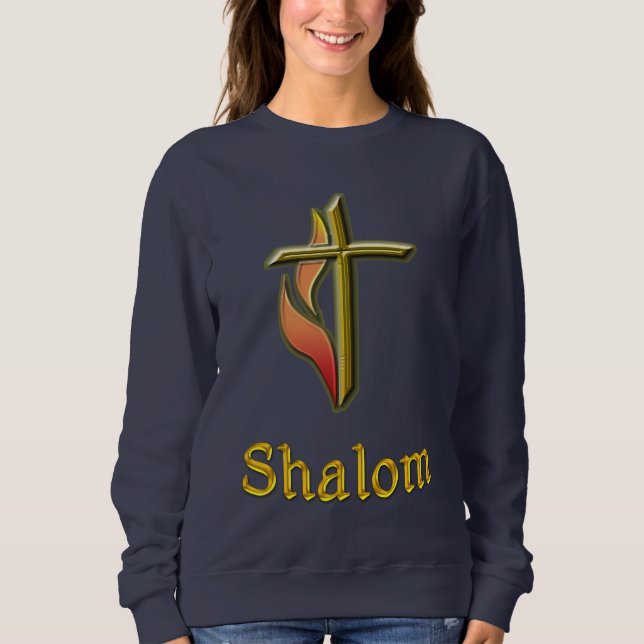 Moletom t-shirts Shalom (Frente)