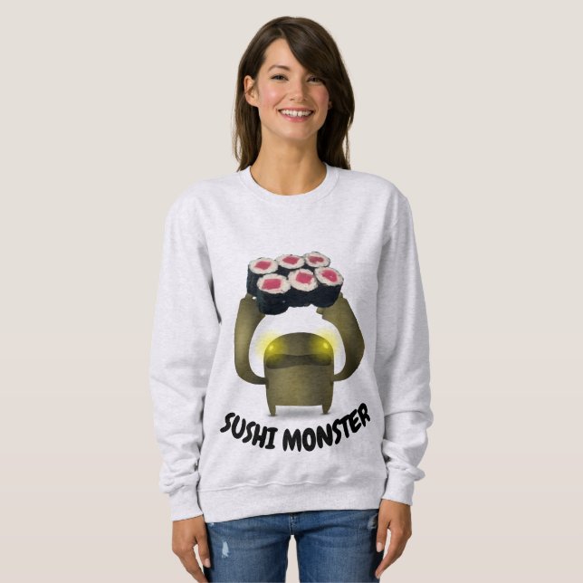 Moletom T-shirts SUSHI MONSTER (Frente Completa)