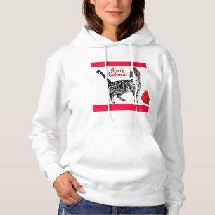 Moletom Tabby Cat Feliz Natal Catsmus Red Enny Cats