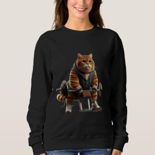 Moletom Tabby Cat Gym Coach Train Duro Purr Harder