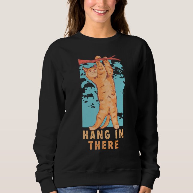 Moletom Tabby Cat Segura Lá Os Gatos Companheiros Felinos (Frente)