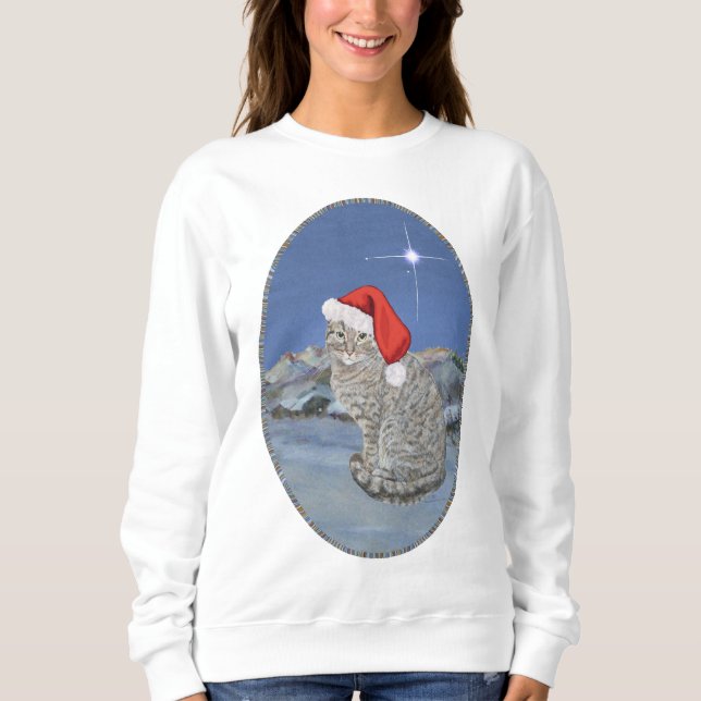 Moletom Tabby da Noite de Natal (Frente)