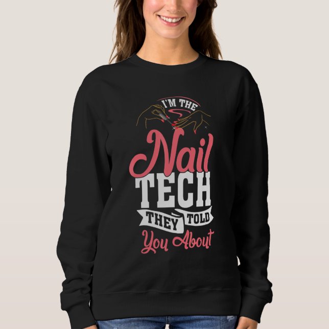 Moletom Tabela de Técnico de Unhas Polir Cosmetologista (Frente)