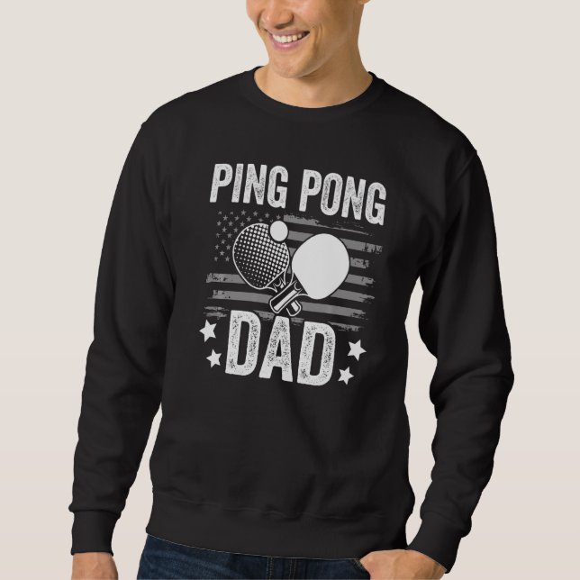 Moletom Table tennis player father ping pong dad funny tab (Frente)