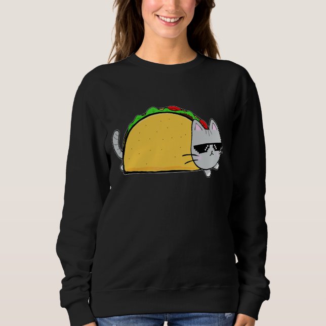 Moletom Taco Cat Comida Mexicana Homens Jovens Homens Jove (Frente)